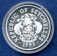 Сейшелы, Олимпиада 1992, Гимнастика, Пруф, Серебро-миниатюра